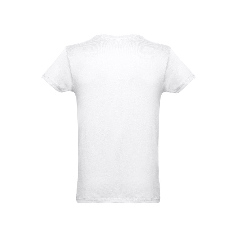 THC LUANDA WH. T-shirt para homem em formato tubular em algodão. Cor branca