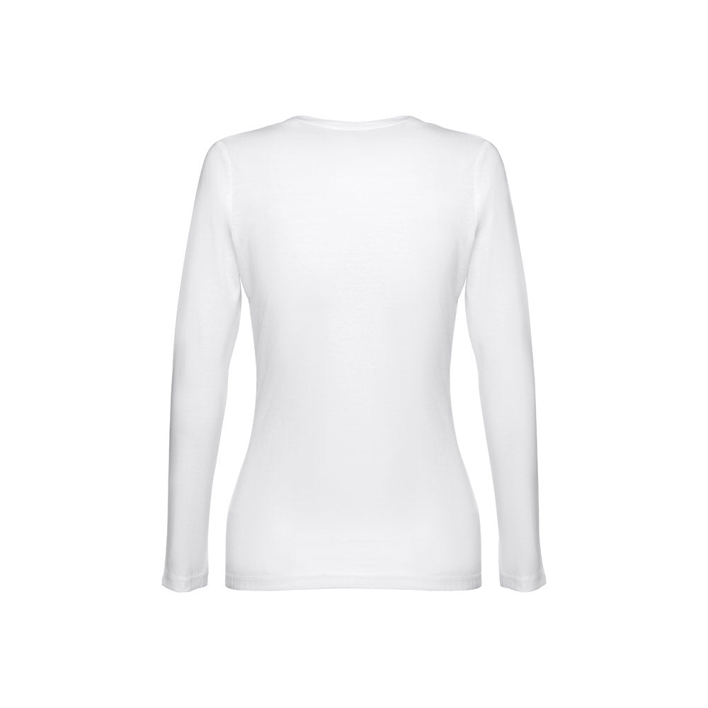 THC BUCHAREST WOMEN WH. T-shirt cintada de manga comprida para senhora