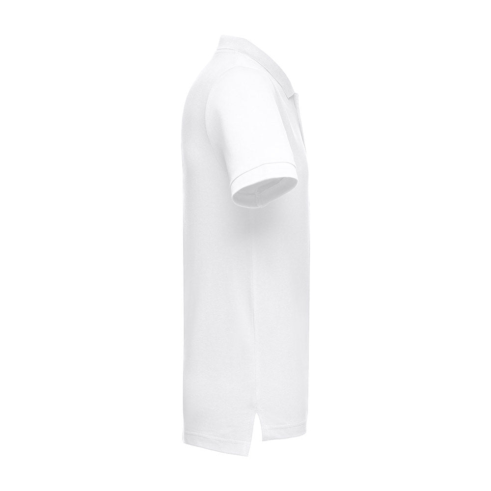 THC ADAM WH. Polo para homem de manga curta em algodão. Cor branca