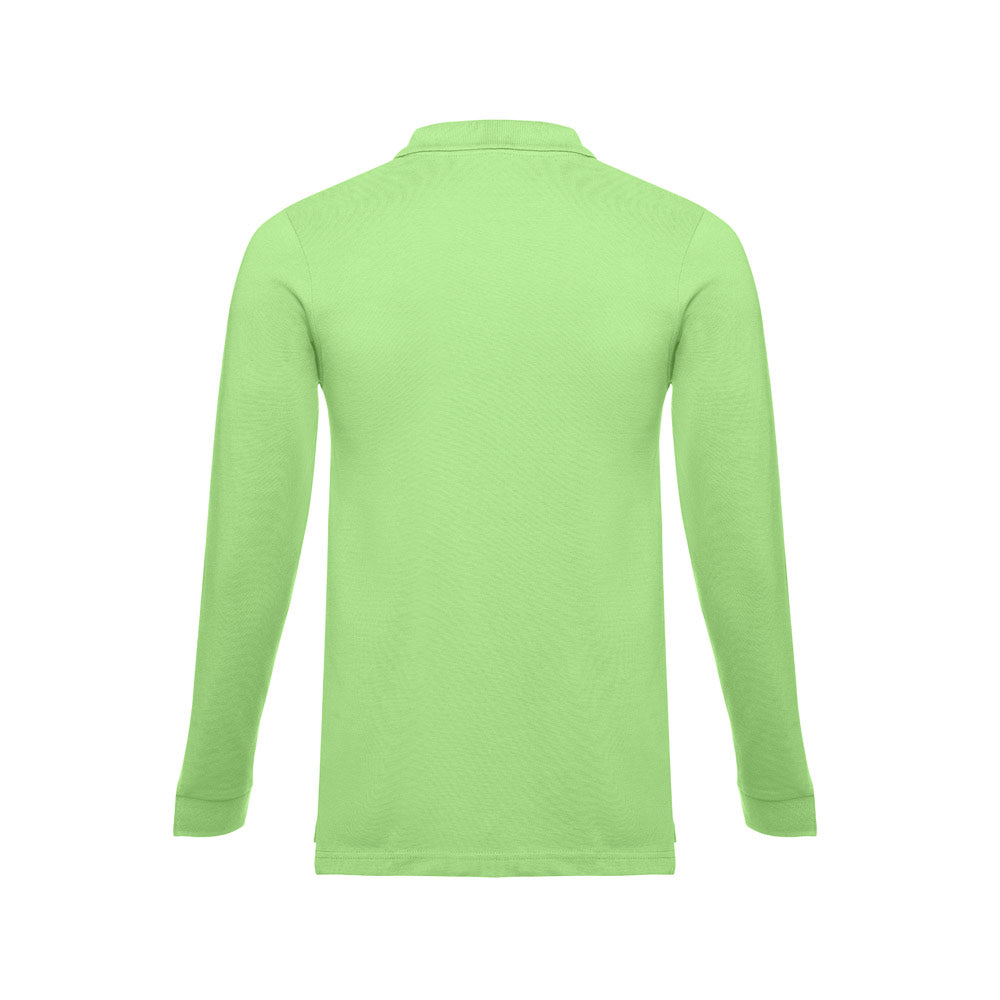THC BERN. Polo de manga comprida para homem em algodão cardado