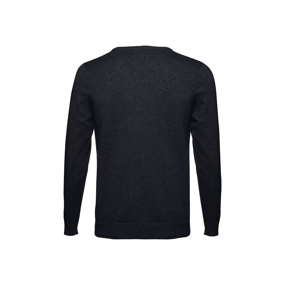 THC MILAN. Pullover com decote em" V" para homem em algodão e poliamida
