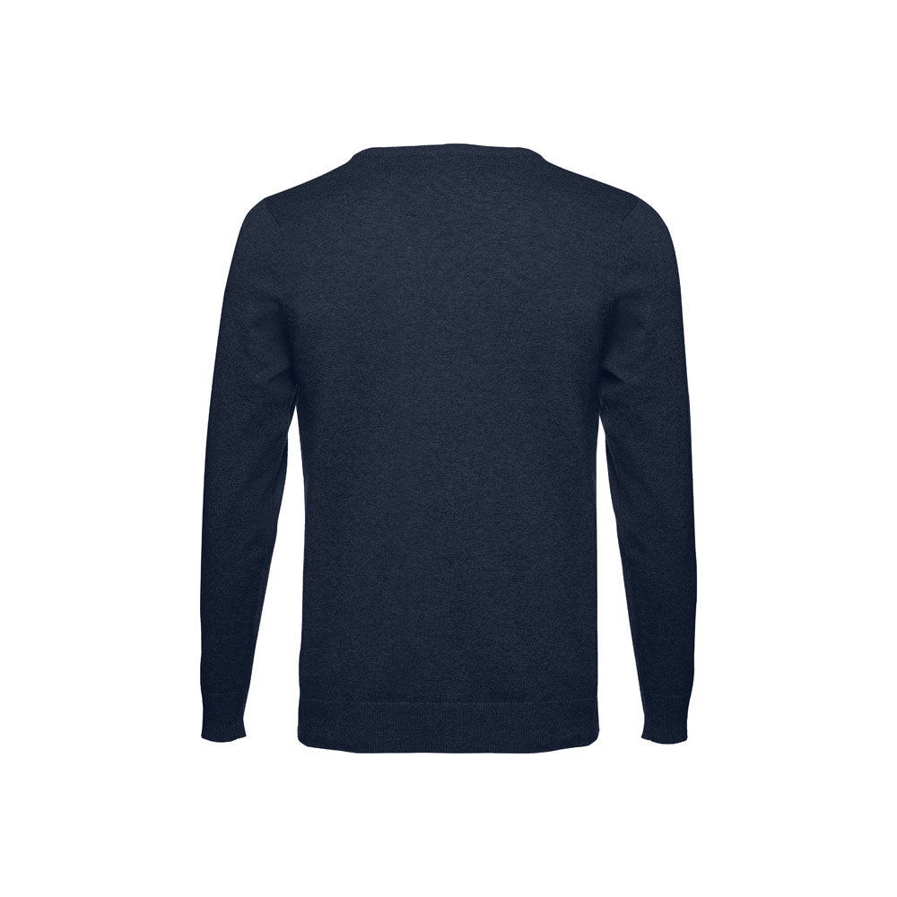 THC MILAN. Pullover com decote em" V" para homem em algodão e poliamida