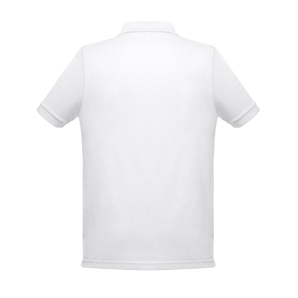 THC BERLIN WH. Polo de manga curta para homem. Cor branca