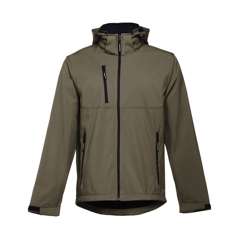 THC ZAGREB. Casaco softshell para homem em poliéster e elastano