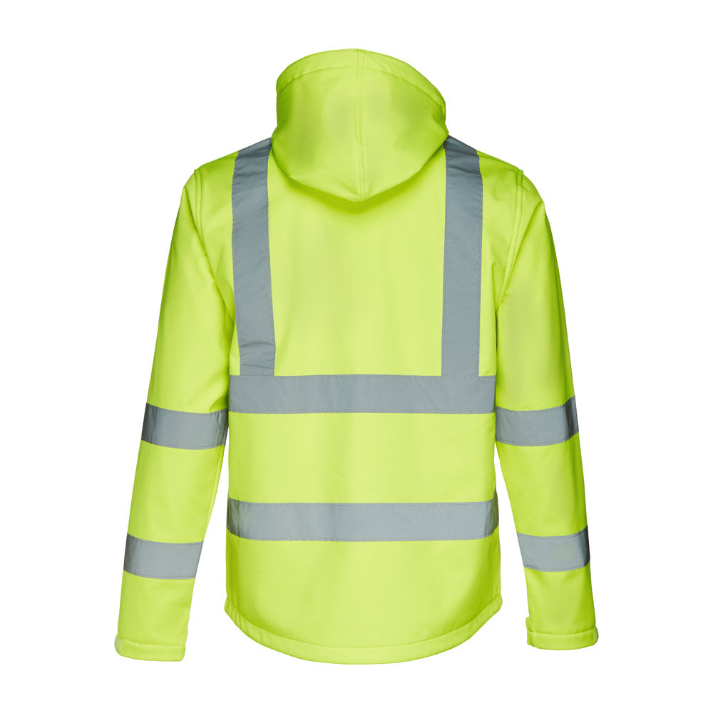THC ZAGREB WORK. Casaco unissexo softshell de alta-visibilidade