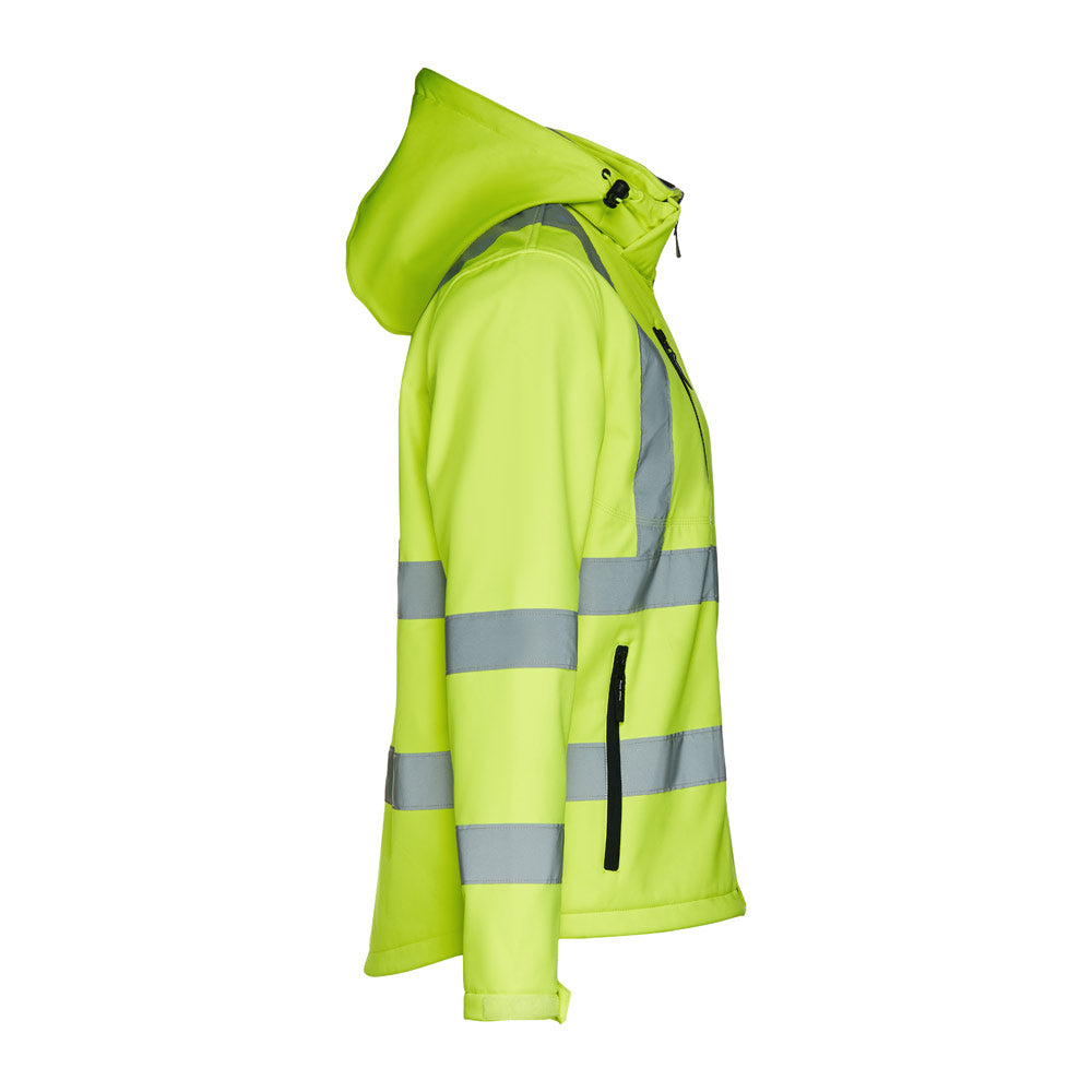 THC ZAGREB WORK. Casaco unissexo softshell de alta-visibilidade