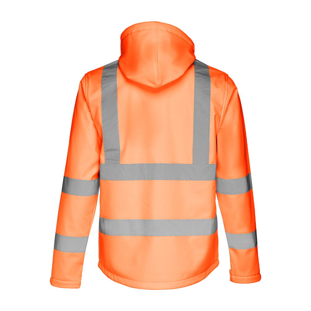 THC ZAGREB WORK. Casaco unissexo softshell de alta-visibilidade