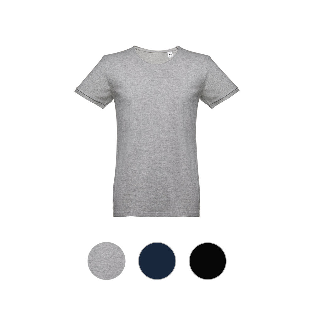 THC SAN MARINO. T-shirt de manga curta para homem em algodão penteado