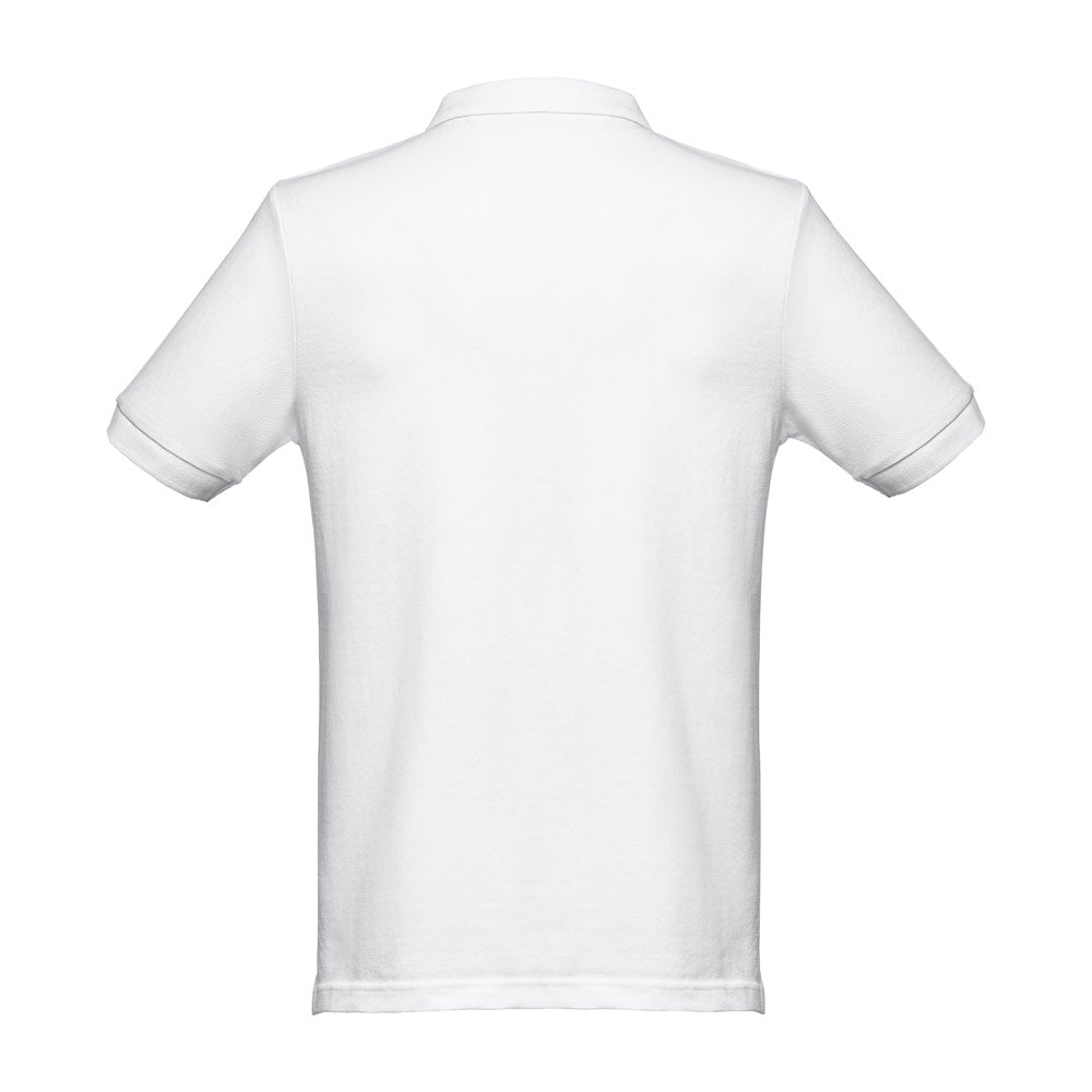 THC MONACO WH. Polo de manga curta para homem em algodão cardado