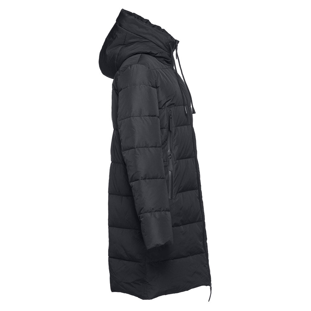 THC BRUSSELS. Parka longa unissexo acolchoada