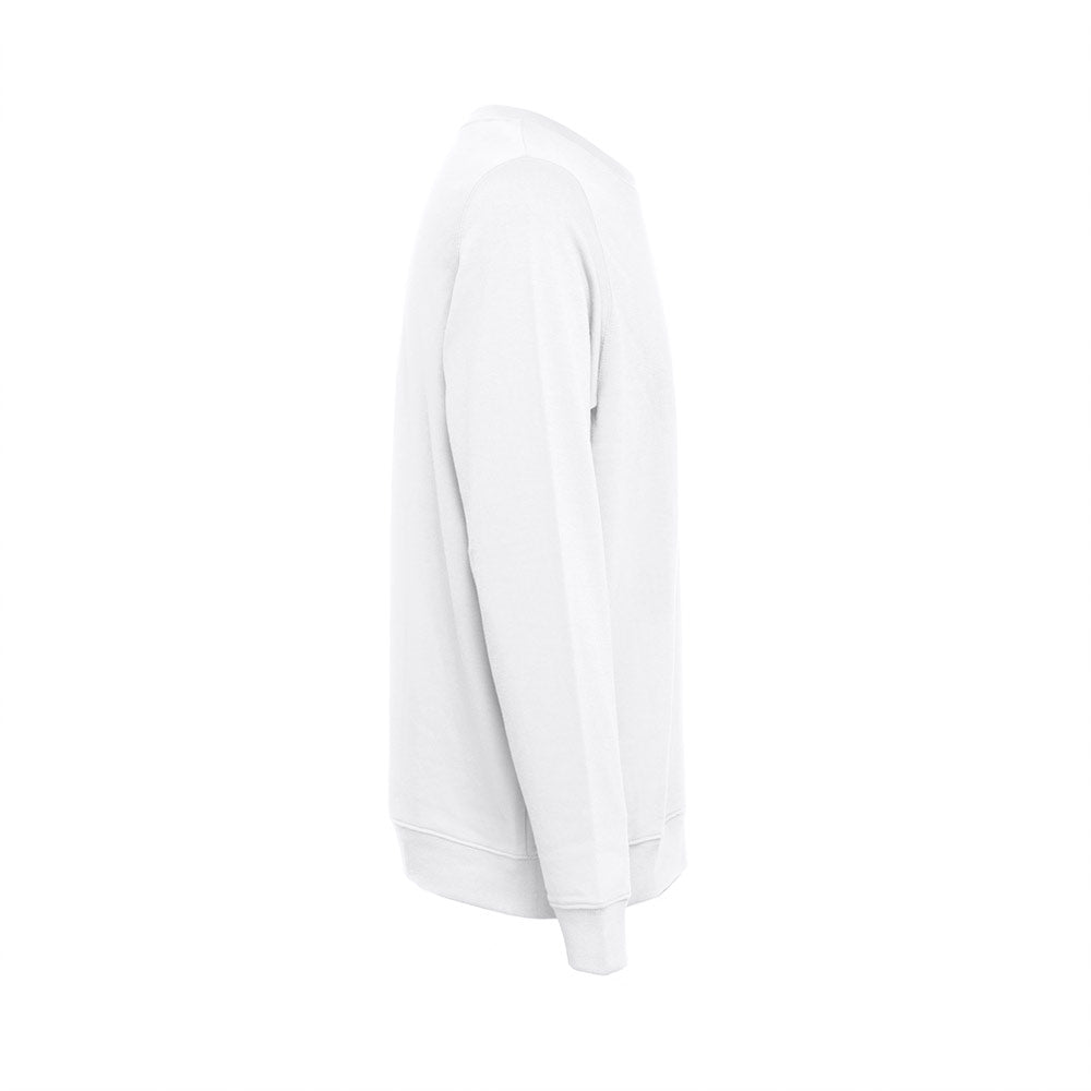 THC COLOMBO WH. Sweatshirt (unissexo) em felpa italiana sem carda. Cor branca