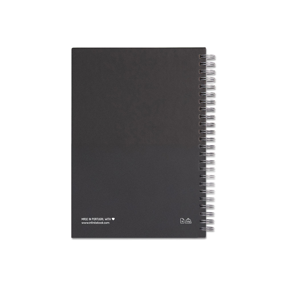 STARTER KIT INFINITEBOOK. Kit composto por “Infinitebook” com com capa dura, 1 kit de limpeza, 1 marcador e 1 suporte para esferográfica