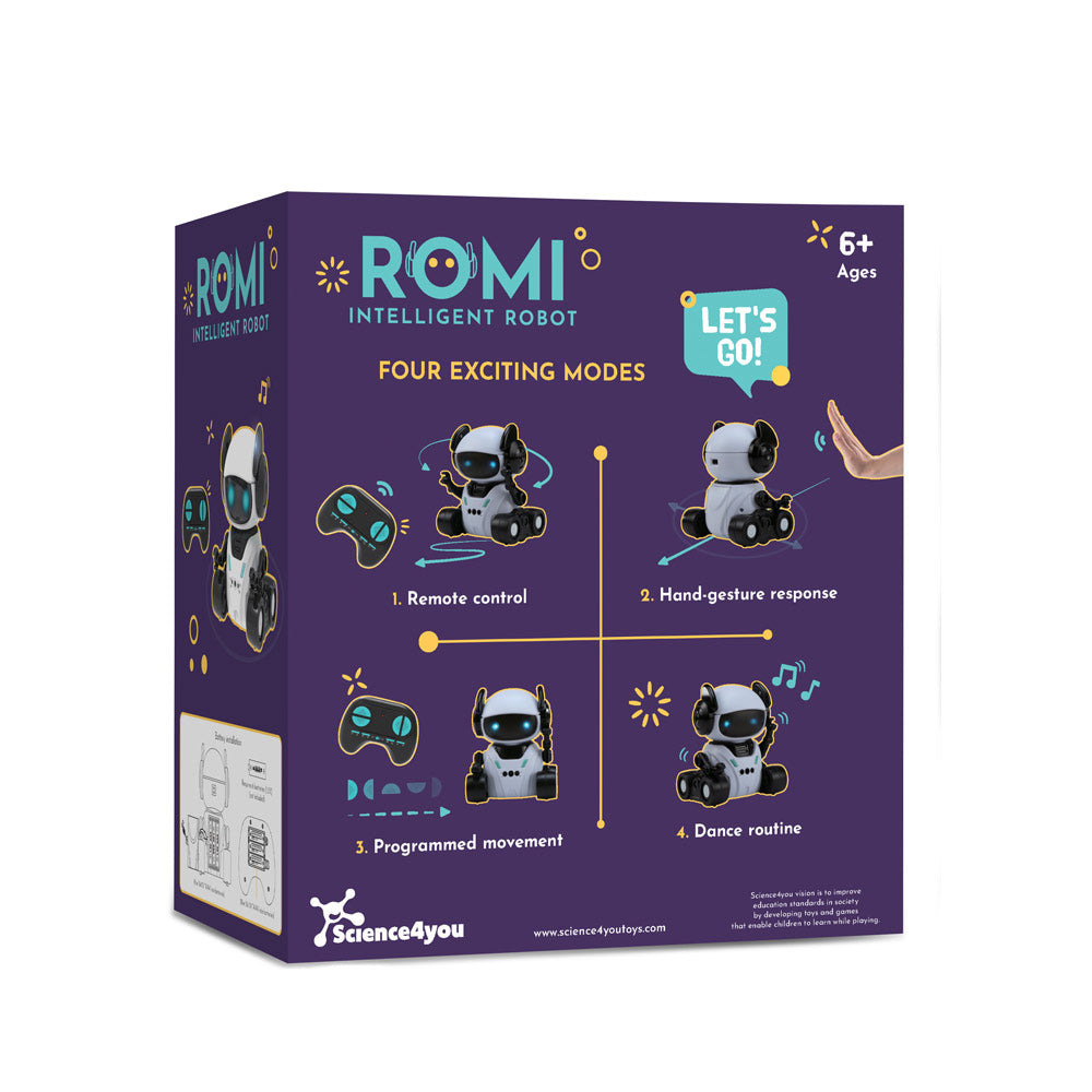ROMI INTELLIGENT ROBOT. Brinquedo didático para crianças