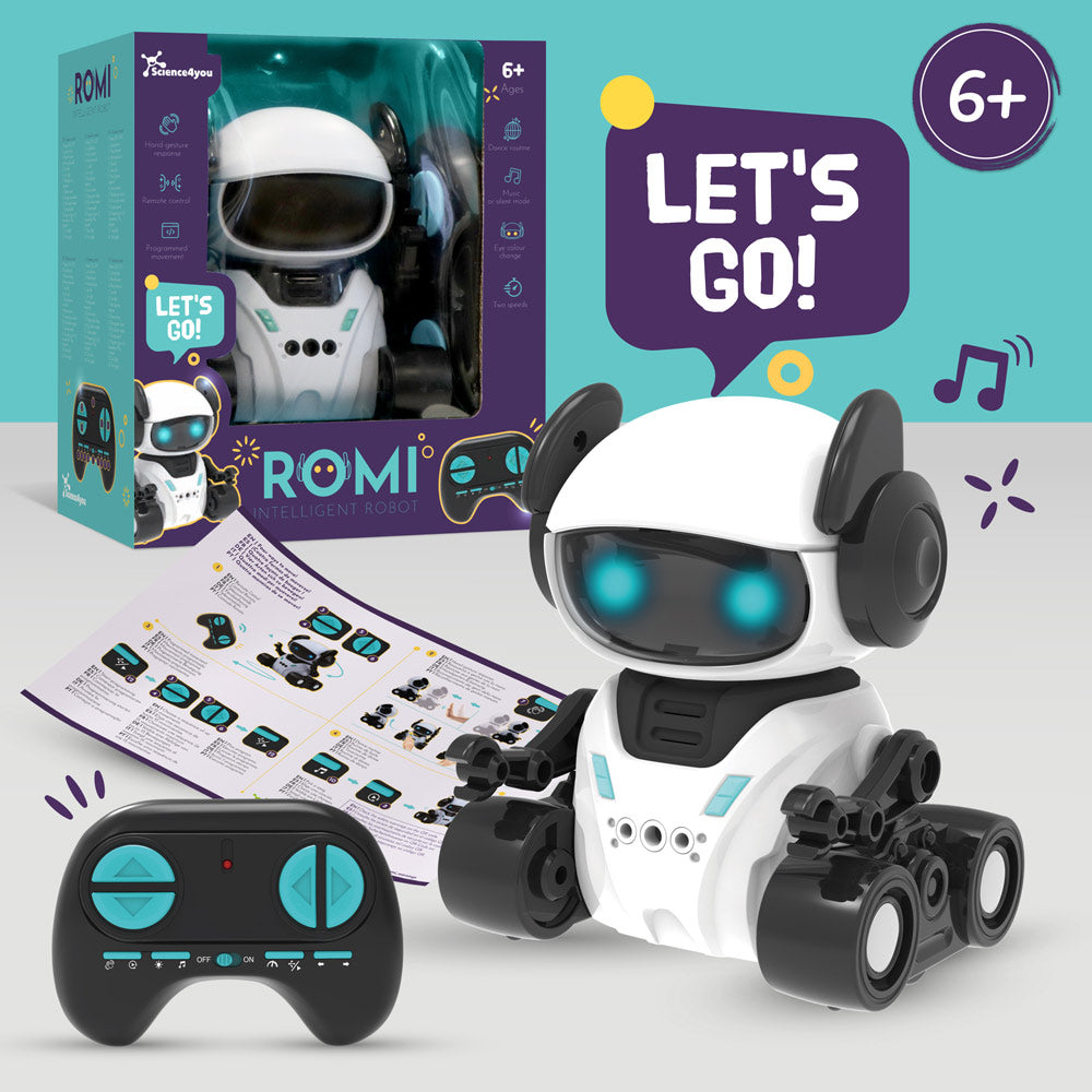 ROMI INTELLIGENT ROBOT. Brinquedo didático para crianças