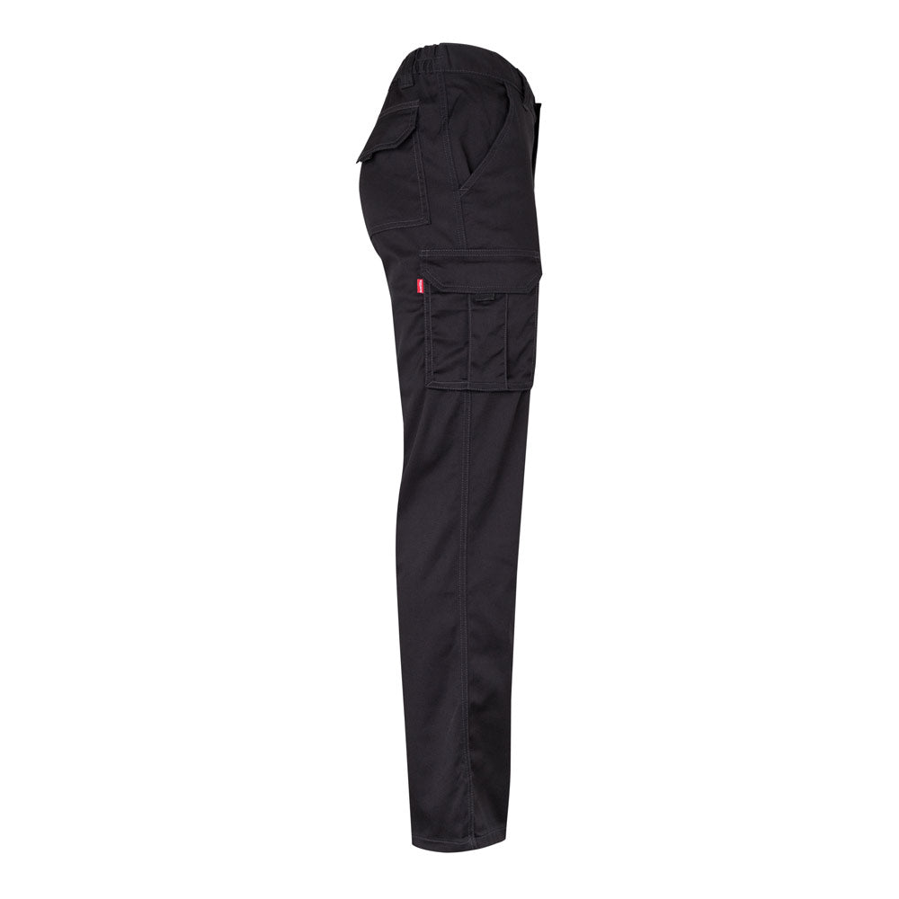VL LUGH. Calças stretch multibolsos (240g/m²) em algodão (46%), EME (38%) e poliéster (16%)