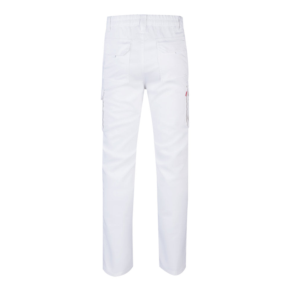 VL LUGH. Calças stretch multibolsos (240g/m²) em algodão (46%), EME (38%) e poliéster (16%)