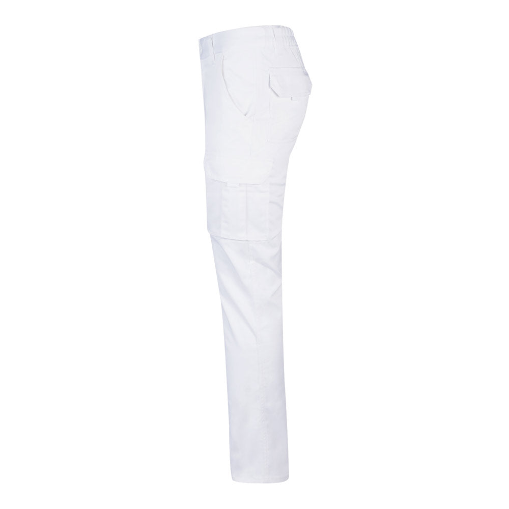 VL LUGH. Calças stretch multibolsos (240g/m²) em algodão (46%), EME (38%) e poliéster (16%)