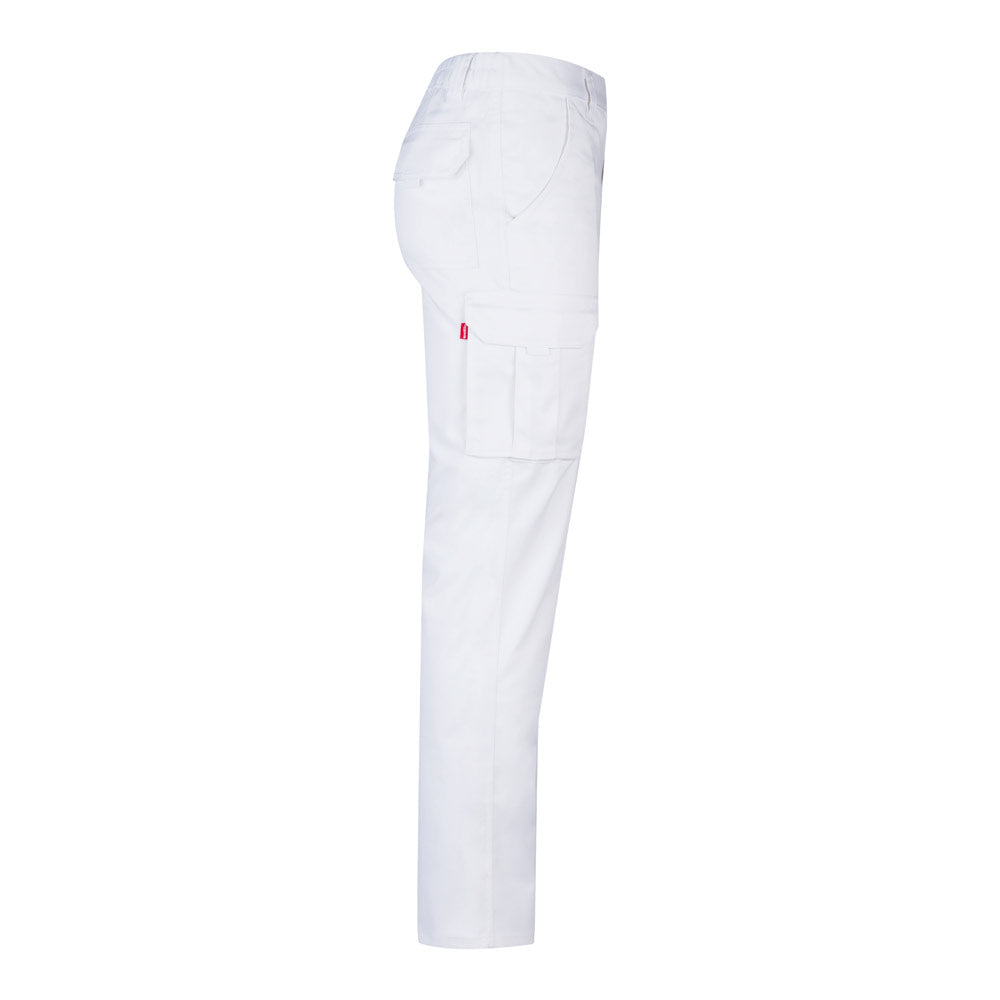 VL LUGH. Calças stretch multibolsos (240g/m²) em algodão (46%), EME (38%) e poliéster (16%)