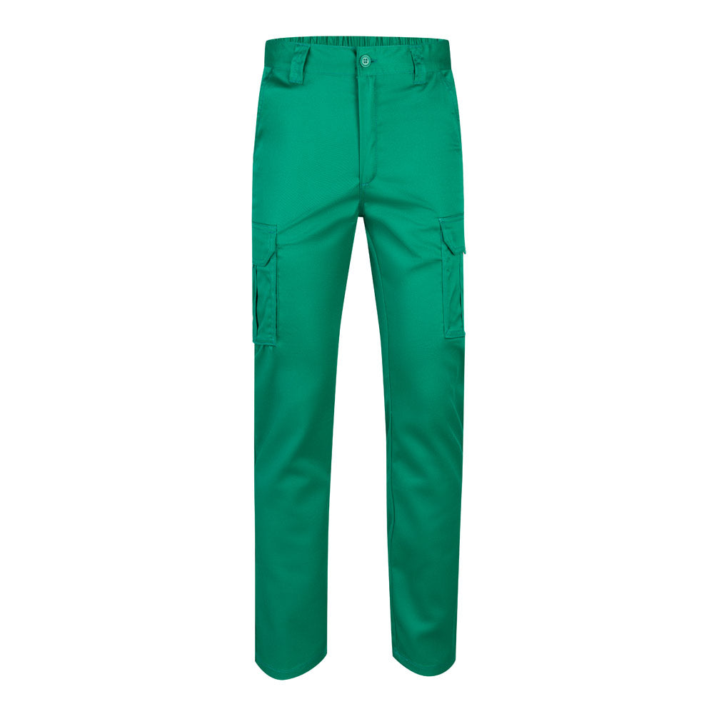 VL LUGH. Calças stretch multibolsos (240g/m²) em algodão (46%), EME (38%) e poliéster (16%)