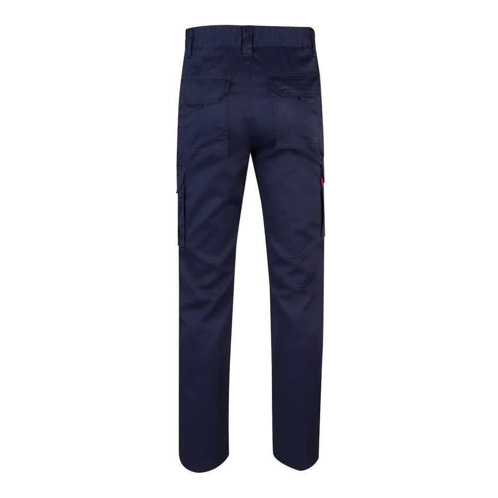 VL LUGH. Calças stretch multibolsos (240g/m²) em algodão (46%), EME (38%) e poliéster (16%)