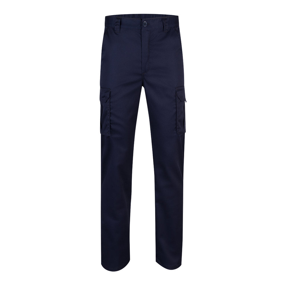 VL LUGH. Calças stretch multibolsos (240g/m²) em algodão (46%), EME (38%) e poliéster (16%)