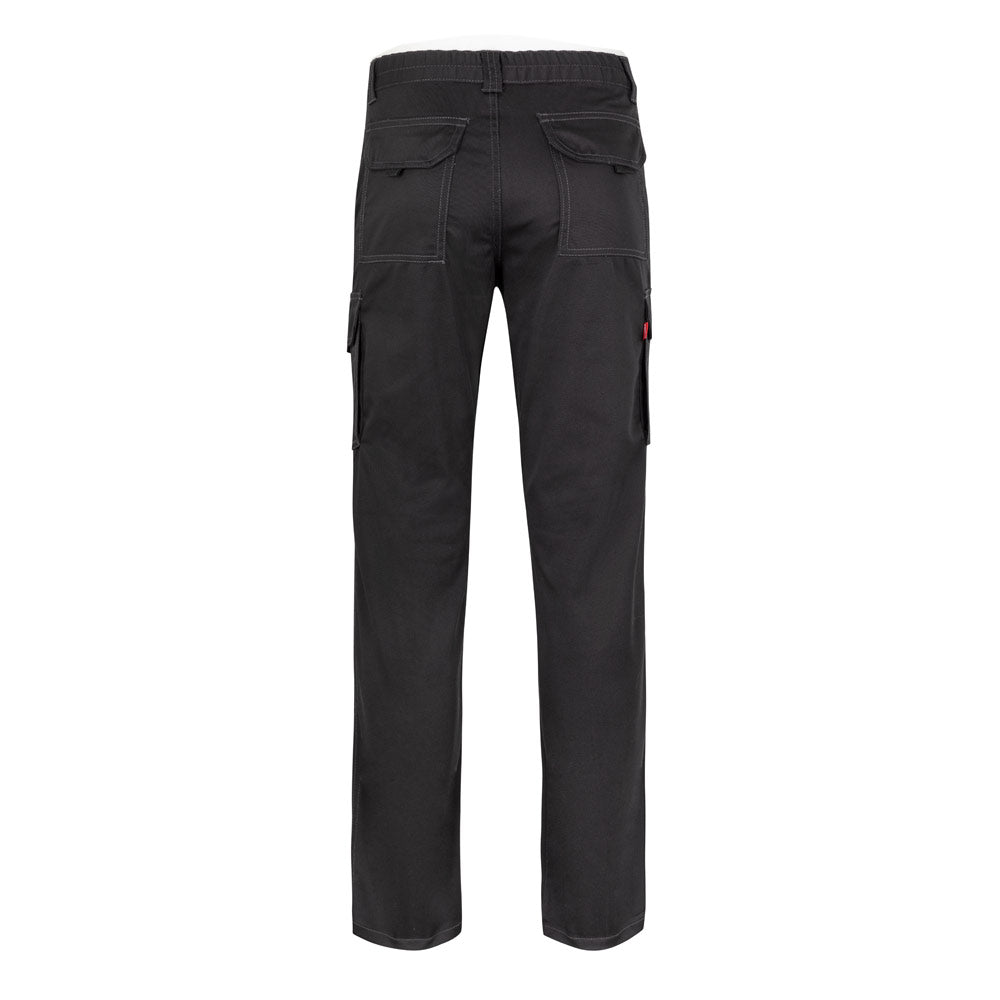 VL PAN. Calças stretch multibolsos (290g/m²), em algodão (46%), EME (38%) e poliéster (16%)