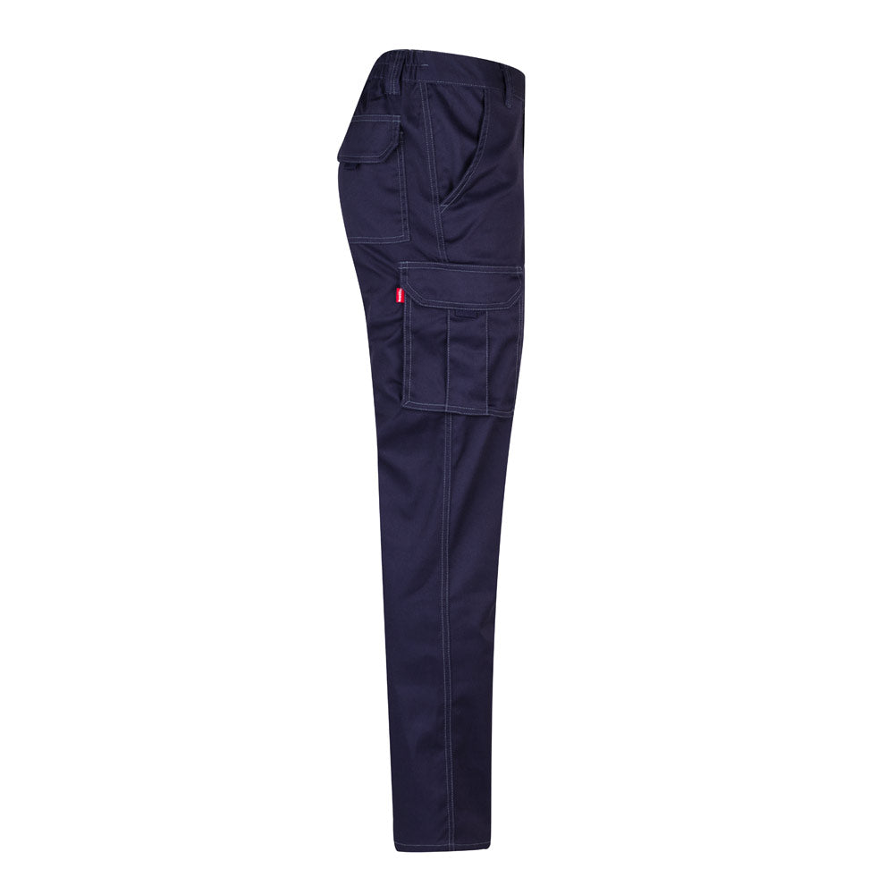 VL PAN. Calças stretch multibolsos (290g/m²), em algodão (46%), EME (38%) e poliéster (16%)