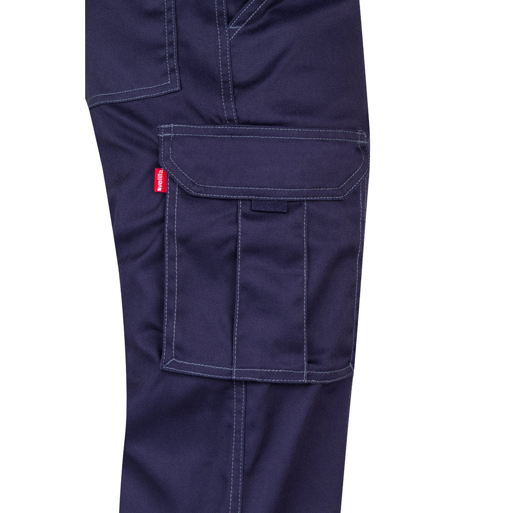 VL PAN. Calças stretch multibolsos (290g/m²), em algodão (46%), EME (38%) e poliéster (16%)