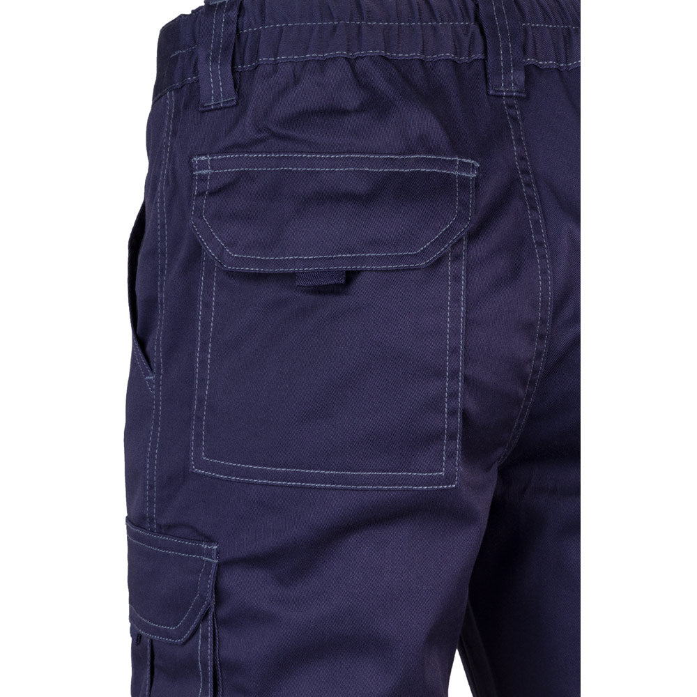 VL PAN. Calças stretch multibolsos (290g/m²), em algodão (46%), EME (38%) e poliéster (16%)