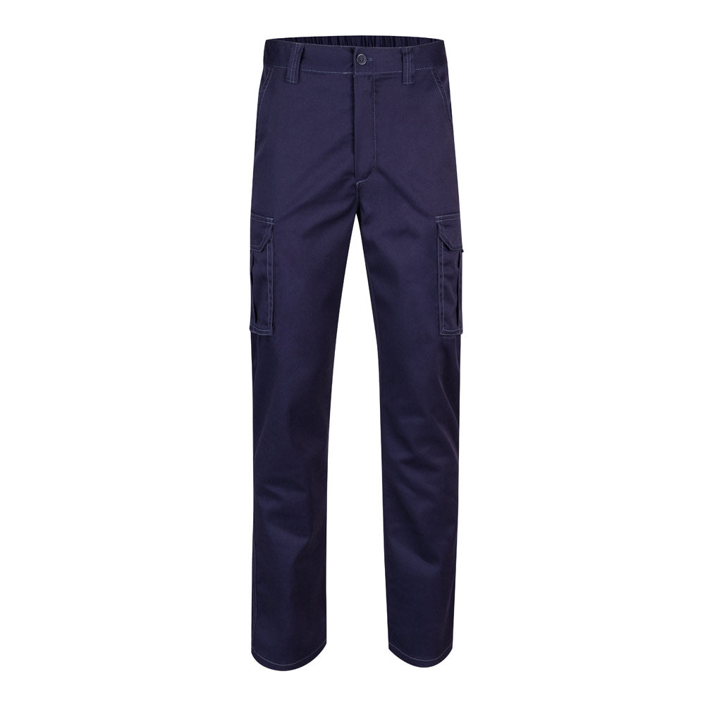 VL PAN. Calças stretch multibolsos (290g/m²), em algodão (46%), EME (38%) e poliéster (16%)