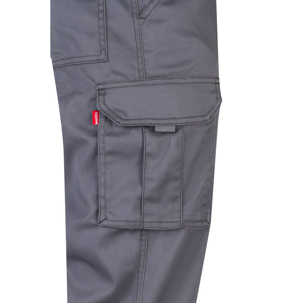 VL PAN. Calças stretch multibolsos (290g/m²), em algodão (46%), EME (38%) e poliéster (16%)