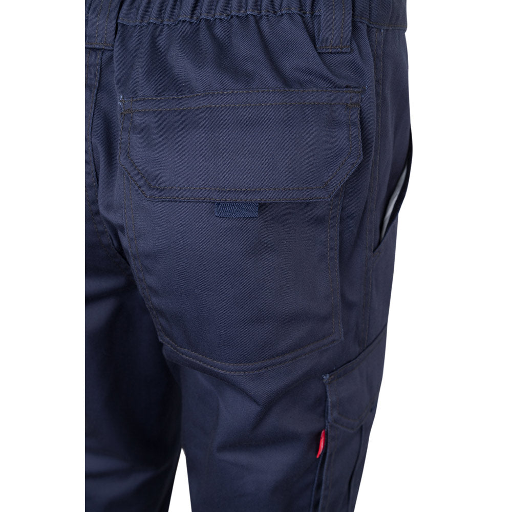 VL PAN. Calças stretch multibolsos (290g/m²), em algodão (46%), EME (38%) e poliéster (16%)