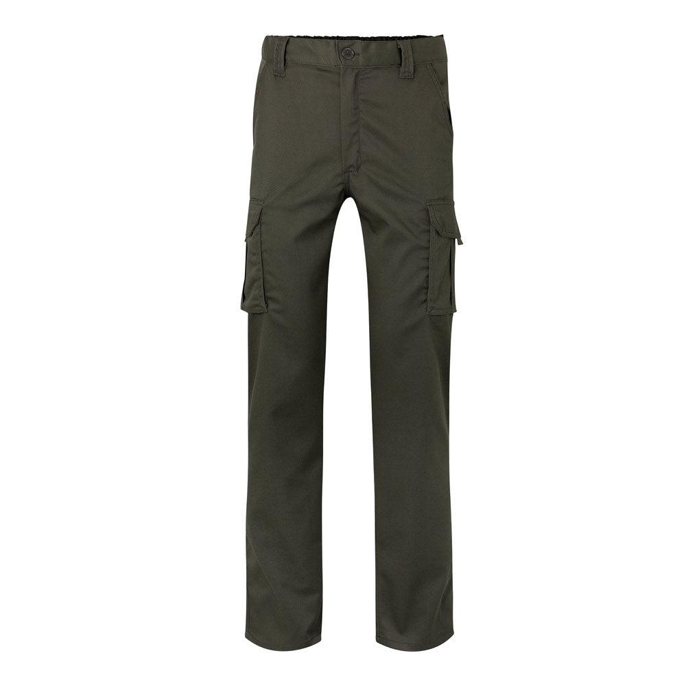 VL PAN. Calças stretch multibolsos (290g/m²), em algodão (46%), EME (38%) e poliéster (16%)