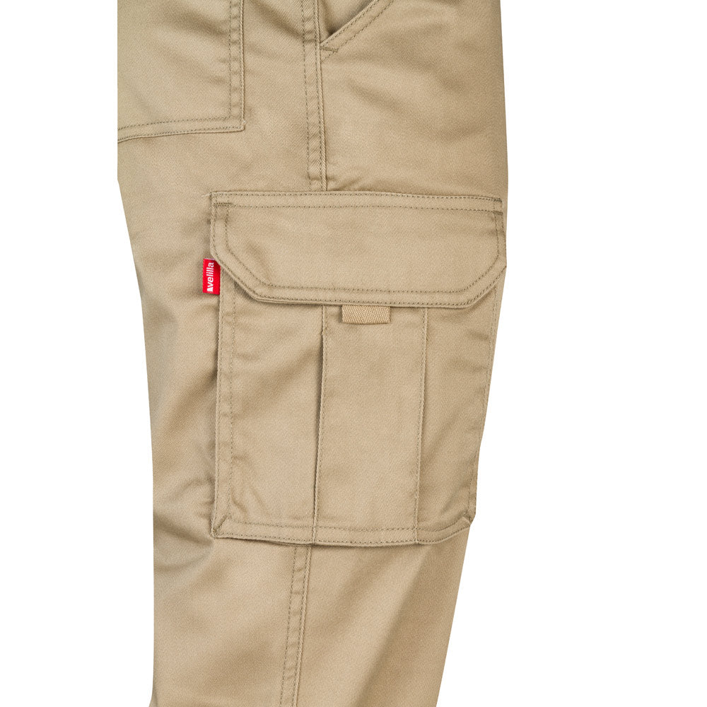 VL PAN. Calças stretch multibolsos (290g/m²), em algodão (46%), EME (38%) e poliéster (16%)