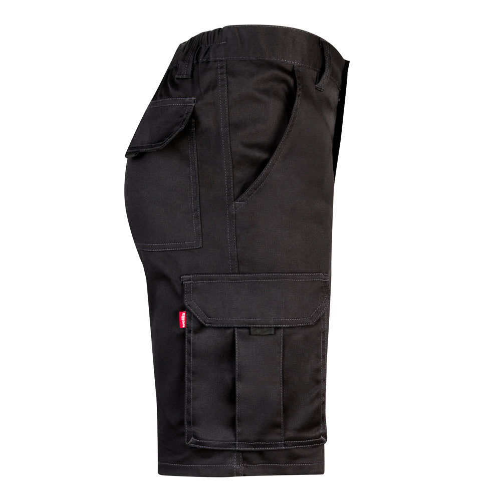 VL HEBE. Bermudas stretch multibolsos (240g/m²), em algodão (46%), EME (38%) e poliéster (16%)