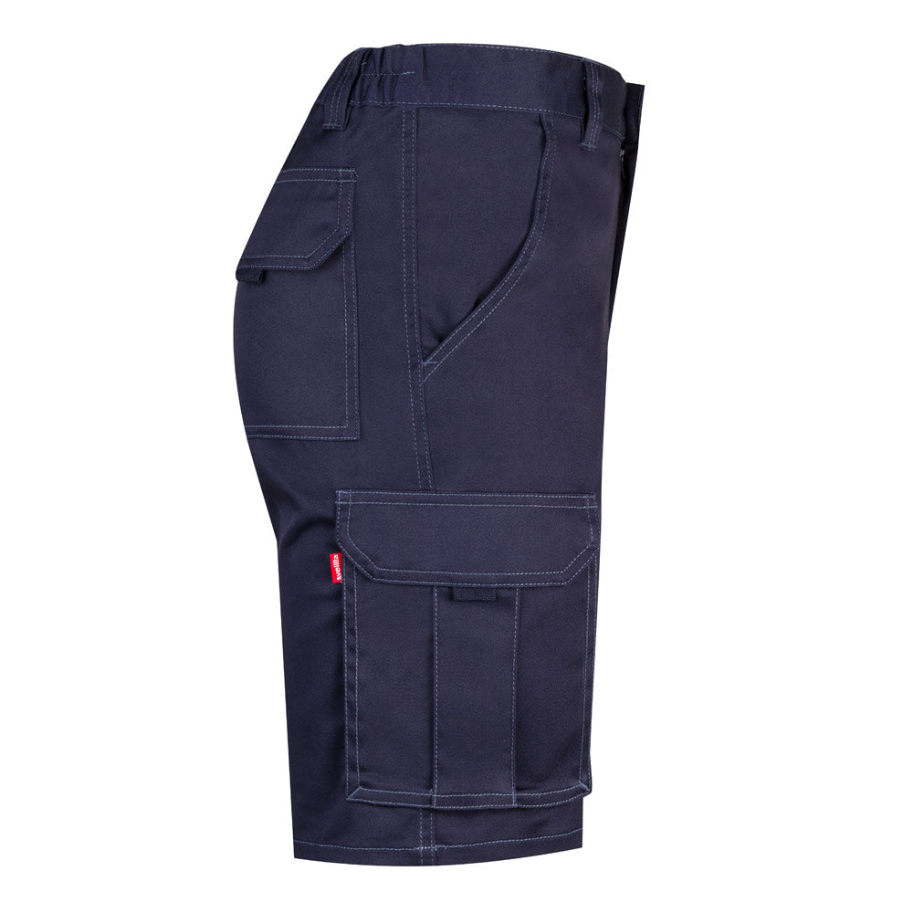 VL HEBE. Bermudas stretch multibolsos (240g/m²), em algodão (46%), EME (38%) e poliéster (16%)