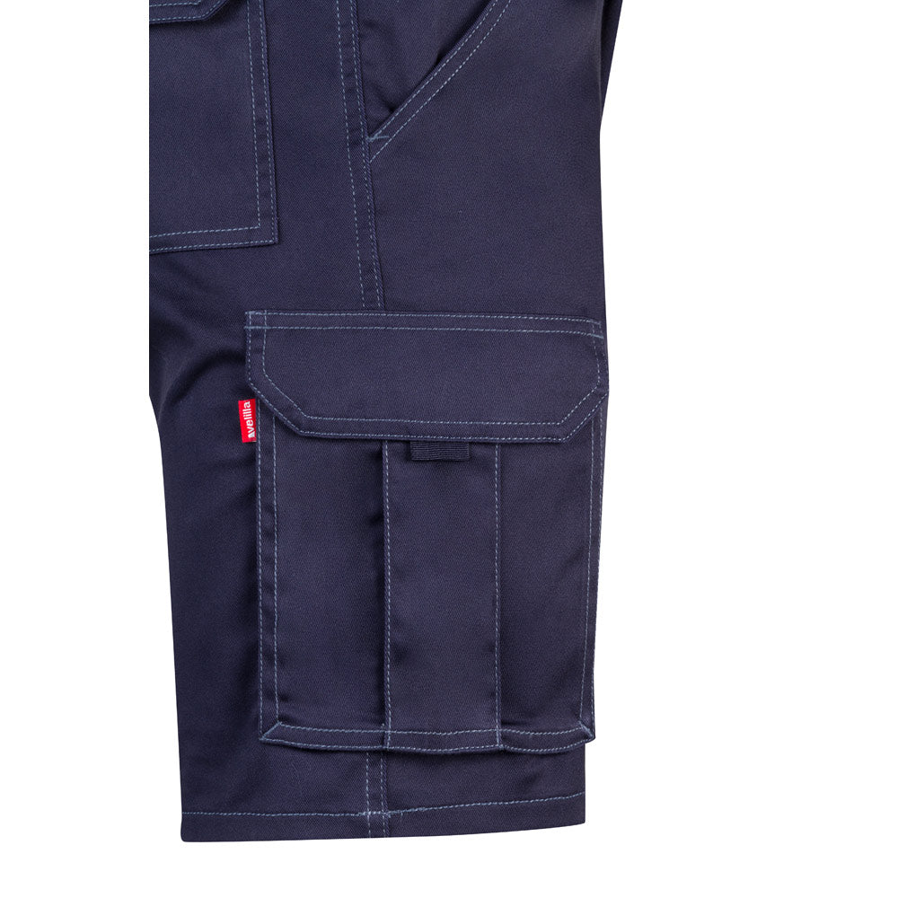 VL HEBE. Bermudas stretch multibolsos (240g/m²), em algodão (46%), EME (38%) e poliéster (16%)