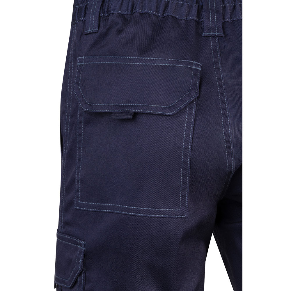 VL HEBE. Bermudas stretch multibolsos (240g/m²), em algodão (46%), EME (38%) e poliéster (16%)