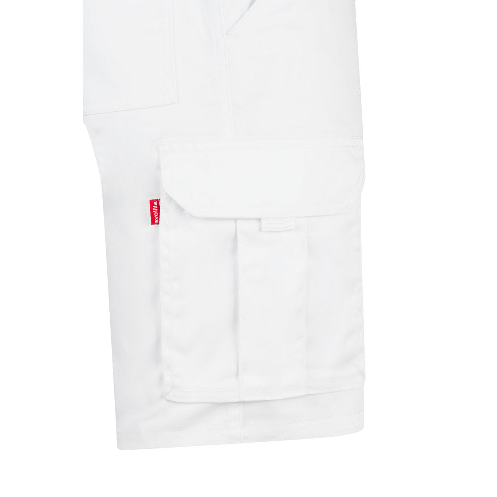VL HEBE. Bermudas stretch multibolsos (240g/m²), em algodão (46%), EME (38%) e poliéster (16%)