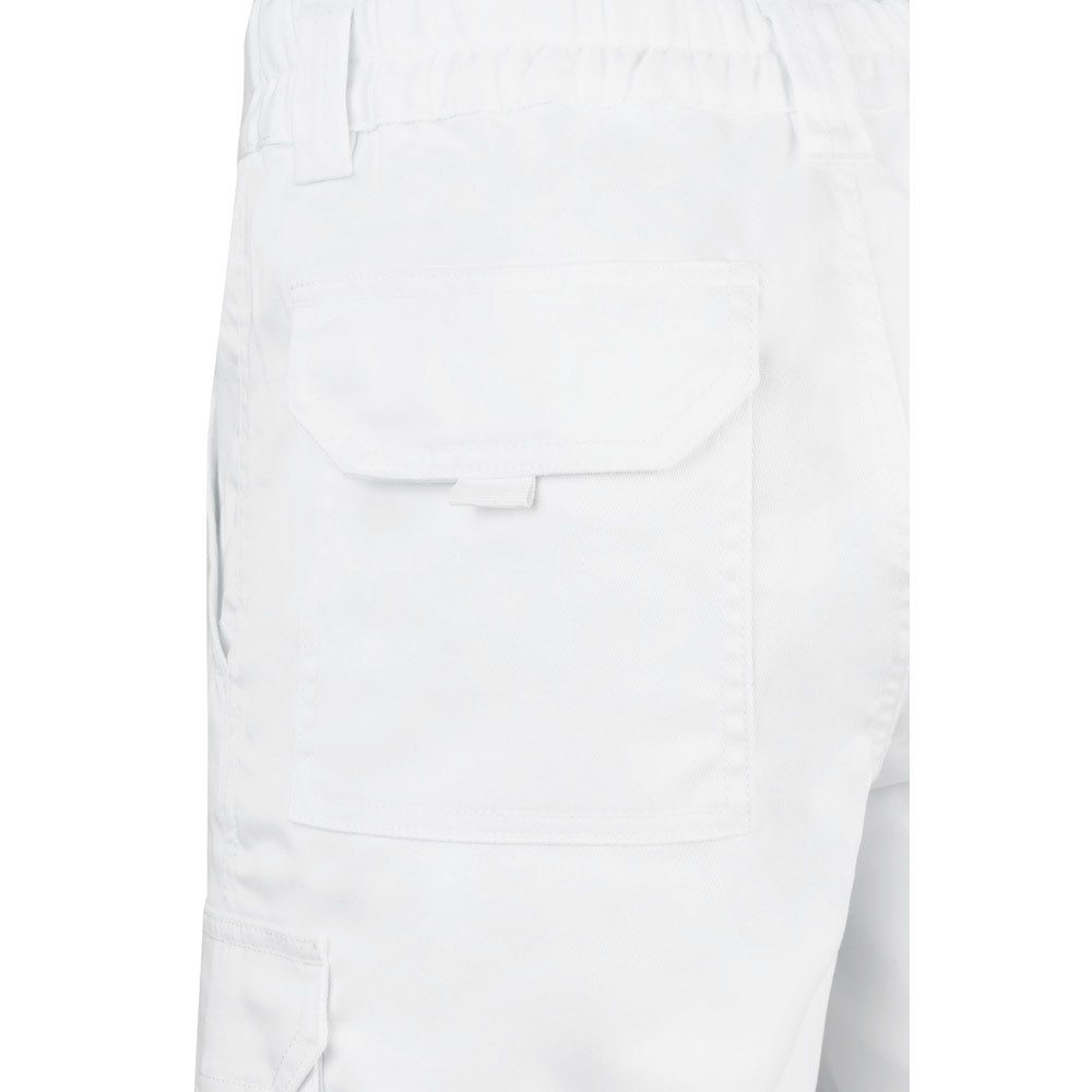 VL HEBE. Bermudas stretch multibolsos (240g/m²), em algodão (46%), EME (38%) e poliéster (16%)