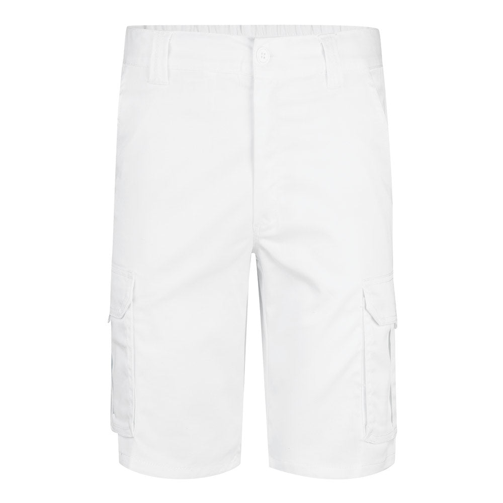 VL HEBE. Bermudas stretch multibolsos (240g/m²), em algodão (46%), EME (38%) e poliéster (16%)
