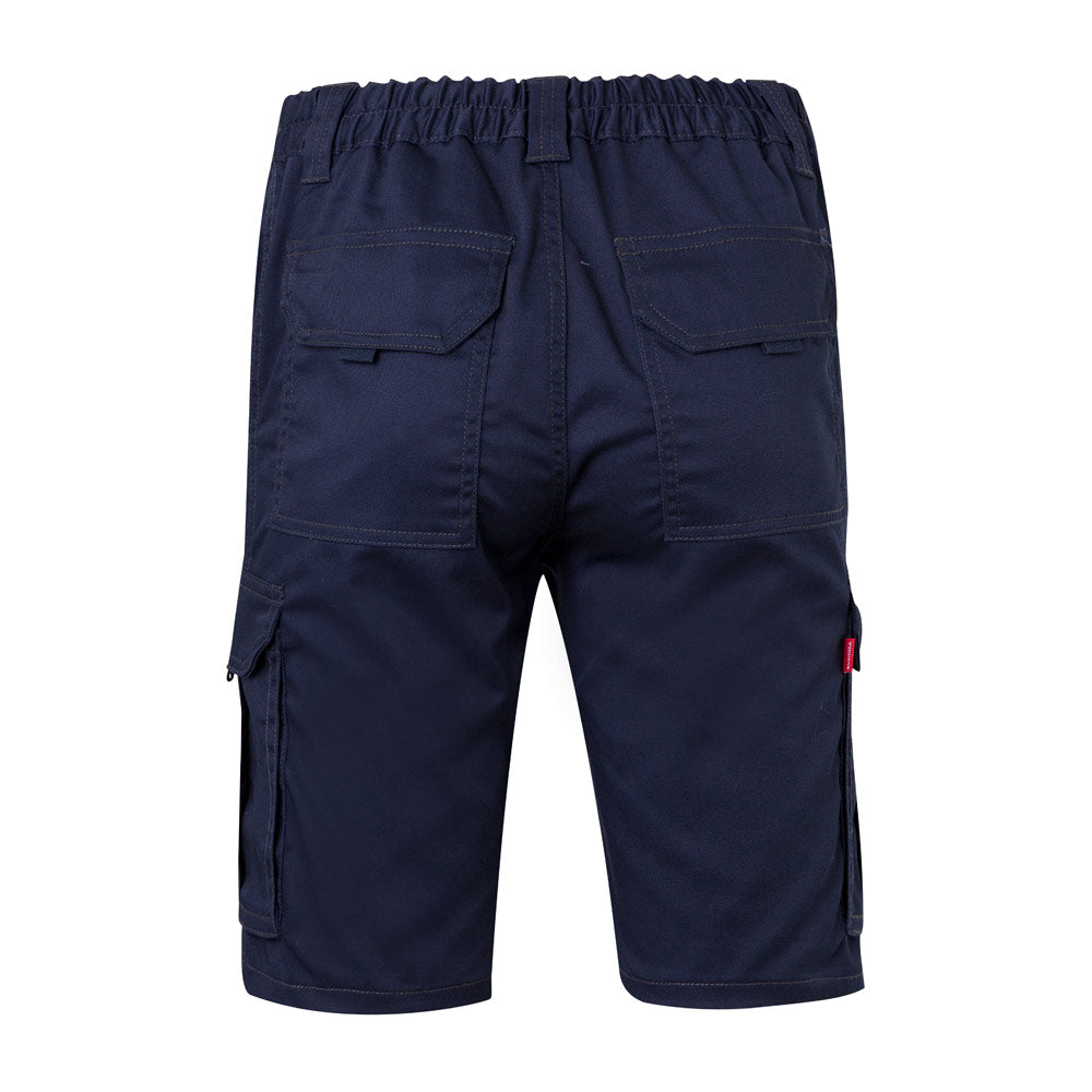 VL HEBE. Bermudas stretch multibolsos (240g/m²), em algodão (46%), EME (38%) e poliéster (16%)