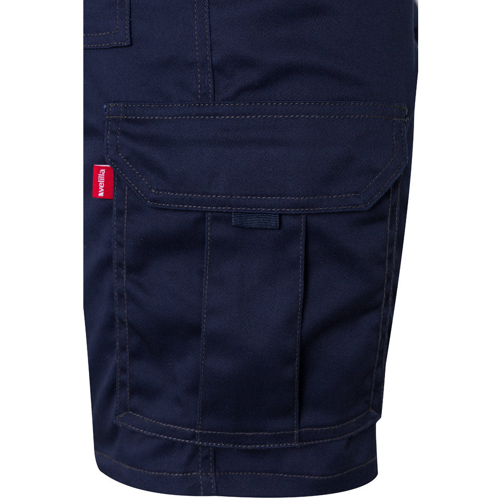 VL HEBE. Bermudas stretch multibolsos (240g/m²), em algodão (46%), EME (38%) e poliéster (16%)