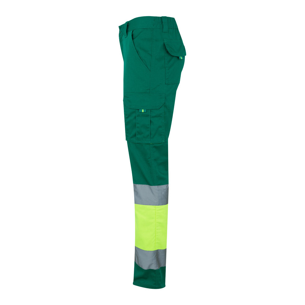 VL ZEUS LARGE. Calças stretch bicolor multibolsos (240g/m²), em algodão (46%), EME (38%) e poliéster (16%)