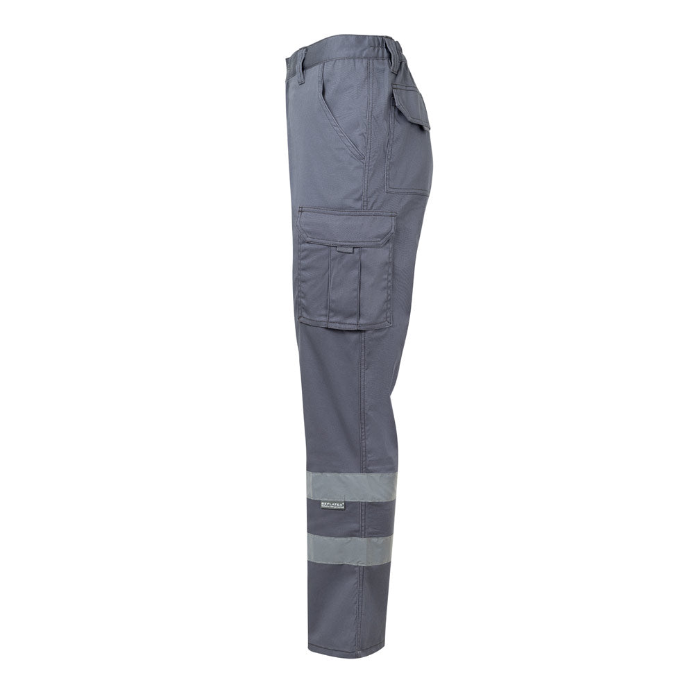 VL DIONYSUS. Calças stretch multibolsos (240g/m²), em algodão (46%), EME (38%) e poliéster (16%)