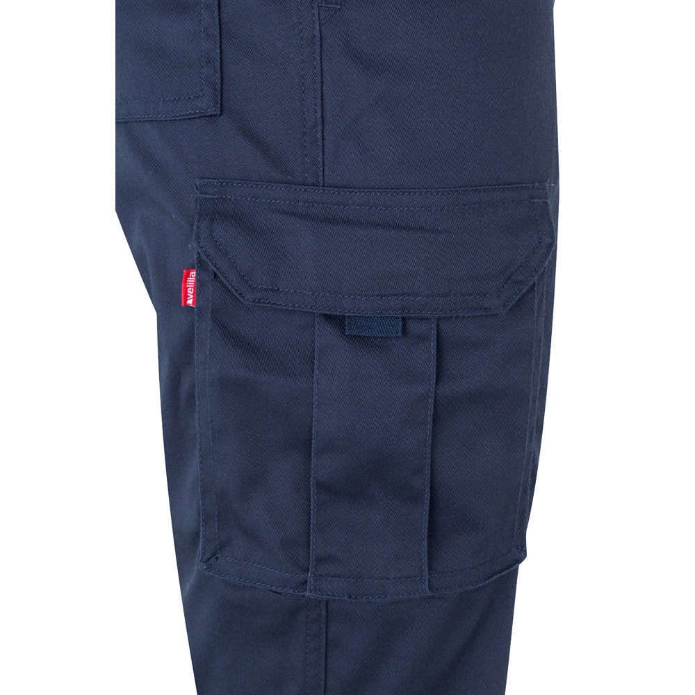 VL DIONYSUS. Calças stretch multibolsos (240g/m²), em algodão (46%), EME (38%) e poliéster (16%)