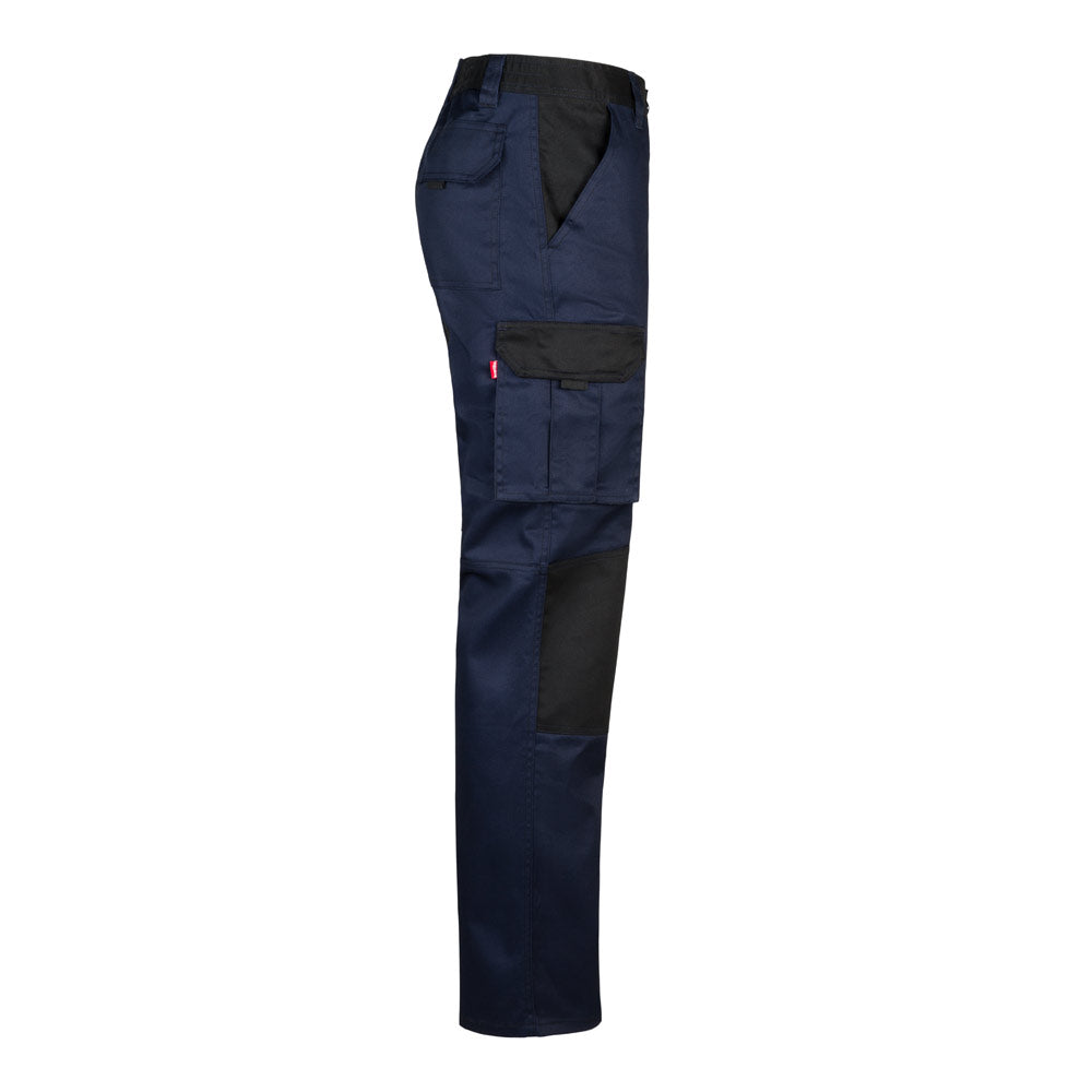 VL NJORD. Calças bicolor em sarja multibolsos (240 g/m²), em algodão (35%) e poliéster (65%)