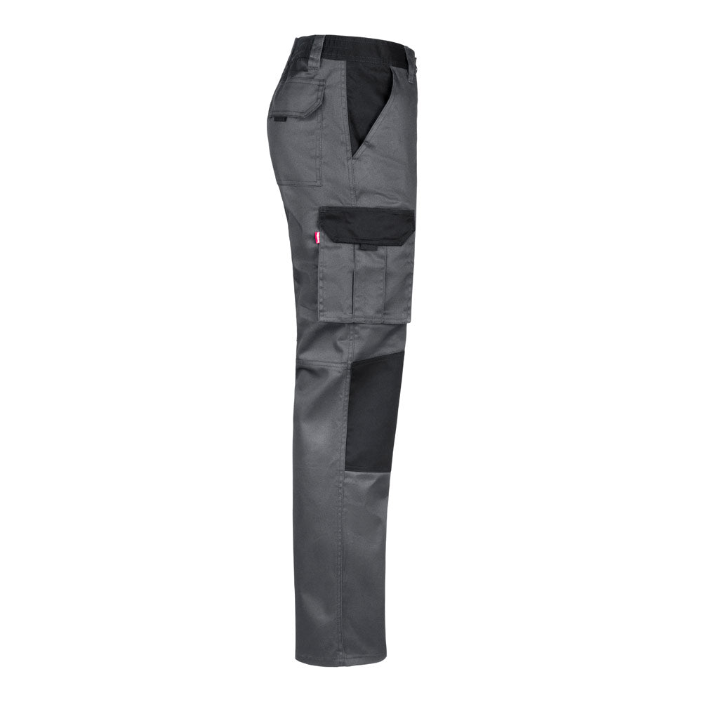VL NJORD. Calças bicolor em sarja multibolsos (240 g/m²), em algodão (35%) e poliéster (65%)