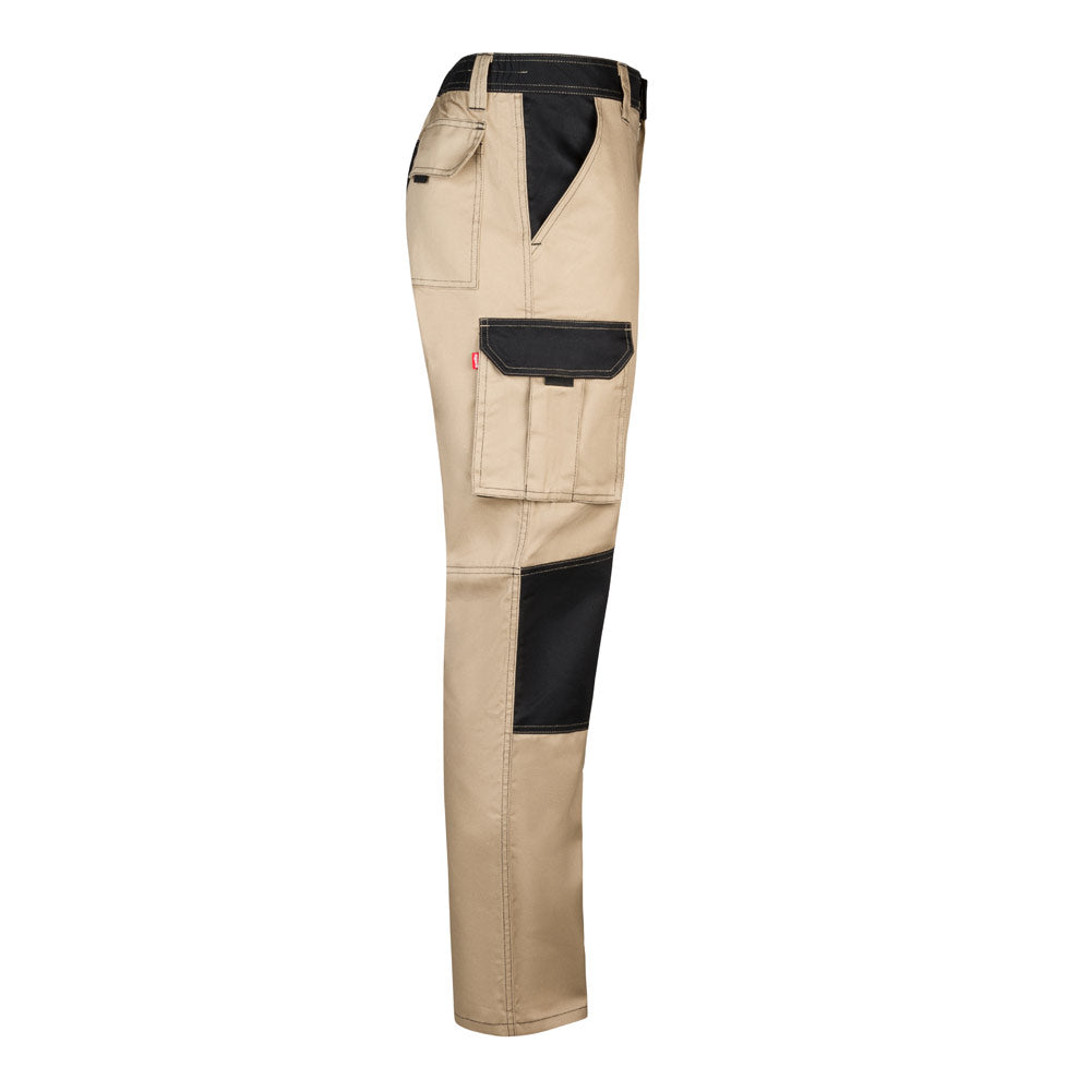 VL NJORD. Calças bicolor em sarja multibolsos (240 g/m²), em algodão (35%) e poliéster (65%)