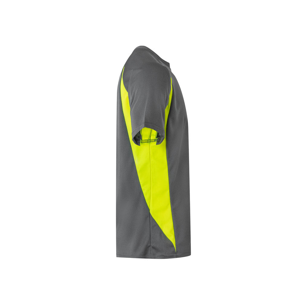 VL SLAYER. T-shirt técnica bicolor bird-eye (160g/m²), em poliéster (100%)
